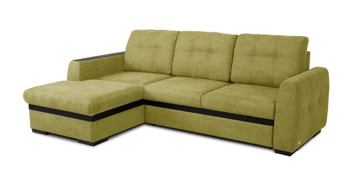 Угловой модульный диван-кровать Айдер зеленого цвета  - купить Угловые диваны по цене 118254.0