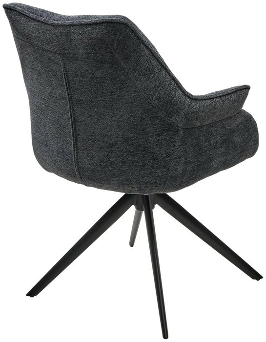 Стул Ove вращающийся черного цвета - лучшие Обеденные стулья в INMYROOM