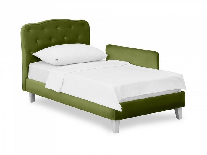 Кровать Candy зеленого цвета 80х160 - купить Одноярусные кроватки по цене 28890.0