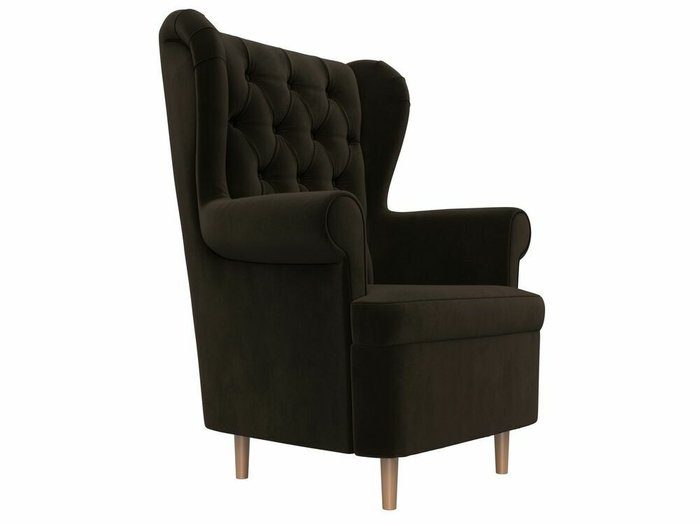 Кресло Торин Люкс темно-коричневого цвета - лучшие Интерьерные кресла в INMYROOM