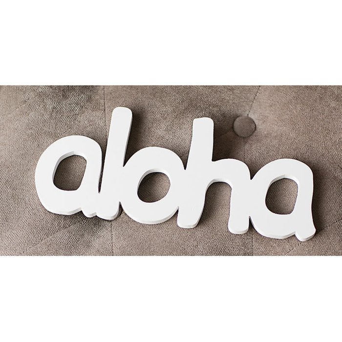 Надпись "aloha"