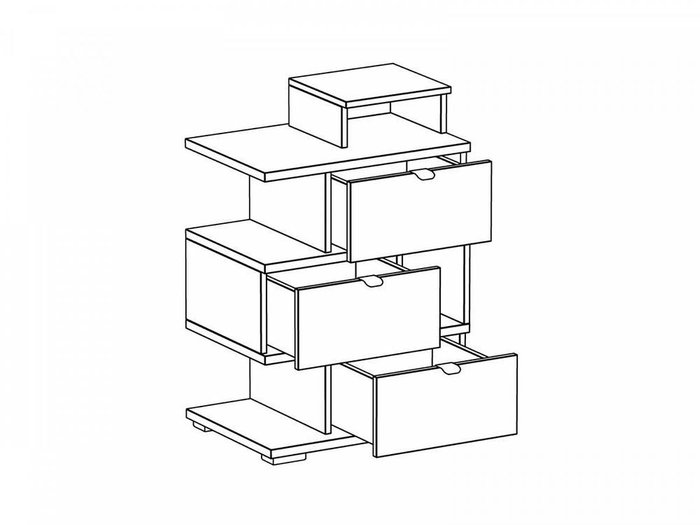 Комод Next со смещенными ящиками  - купить Комоды по цене 12670.0