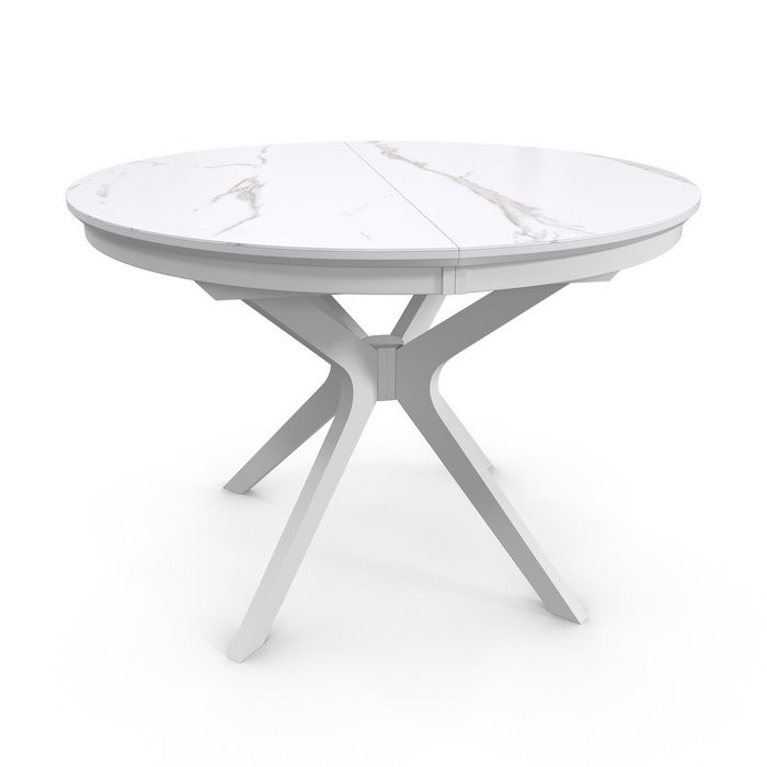 Раздвижной обеденный стол Verona 110 CC белого цвета