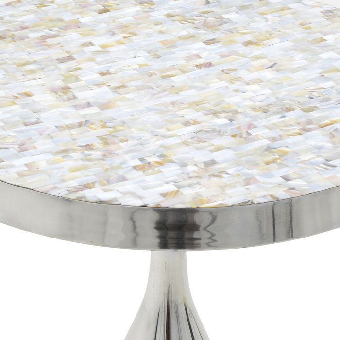 Кофейный стол серебристого цвета  - купить Кофейные столики по цене 27600.0