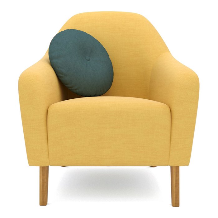 Кресло Miami lux желтого цвета - купить Интерьерные кресла по цене 32900.0