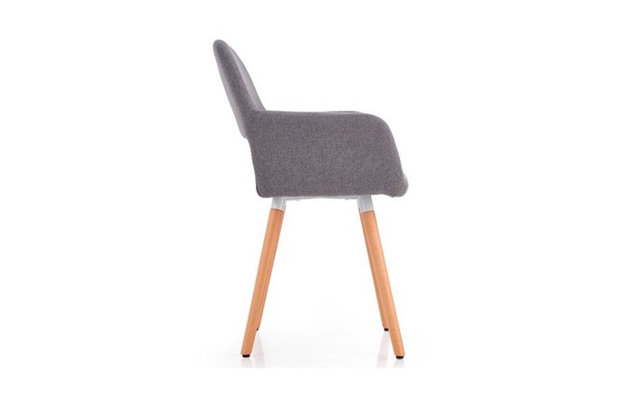 Стул с подлокотниками серого цвета - лучшие Обеденные стулья в INMYROOM