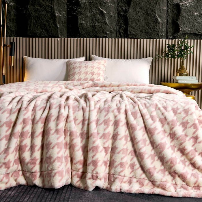 Наволочка Эрнесто 45х45 бело-розового цвета - купить Чехлы для подушек по цене 945.0