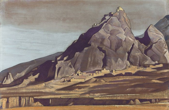 Репродукция картины на холсте Город у горы