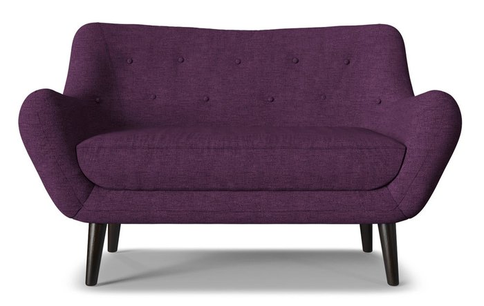 Диван прямой Элефант dream фиолетового цвета - купить Прямые диваны по цене 22241.0