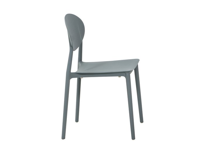 Стул пластиковый Toby серого цвета - лучшие Обеденные стулья в INMYROOM
