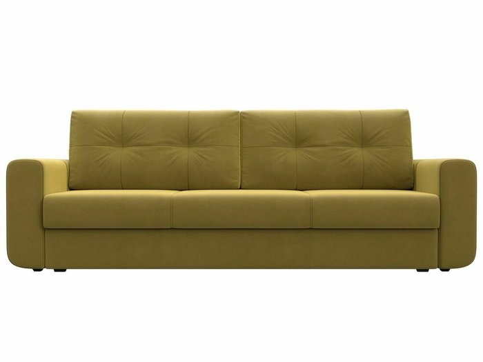 Диван-кровать Лига 031 желтого цвета - купить Прямые диваны по цене 34999.0