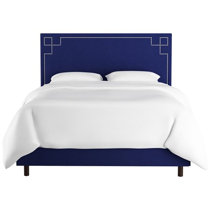 Кровать Aiden Blue синего цвета 160х200