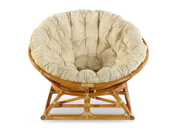 Кресло-качалка Papasan светло-коричневого цвета - купить Садовые кресла по цене 14790.0