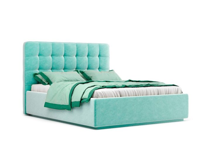 Кровать Nola мятного цвета с ортопедическим основанием 140х200  - купить Кровати для спальни по цене 24821.0