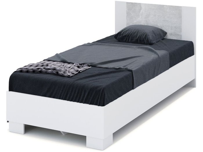 Кровать Аврора 90х200 белого цвета - купить Кровати для спальни по цене 7938.0