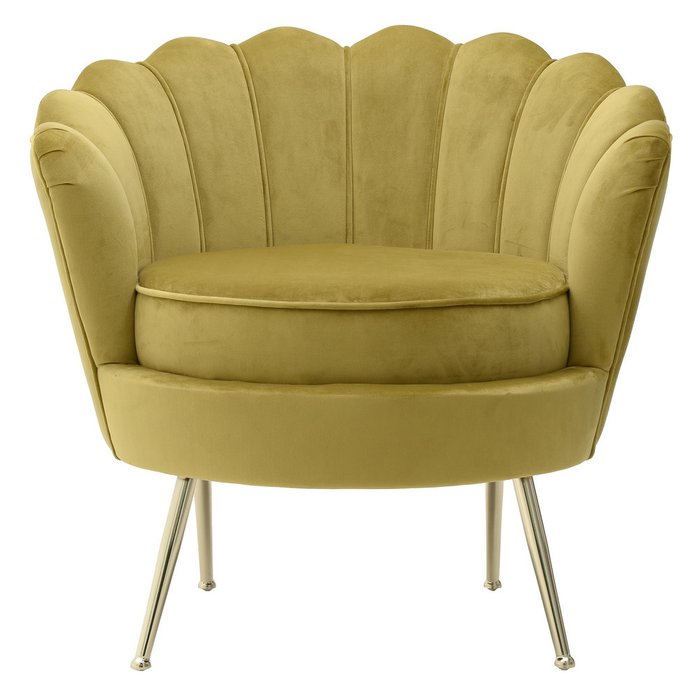 Кресло желто-зеленого цвета - купить Интерьерные кресла по цене 59800.0