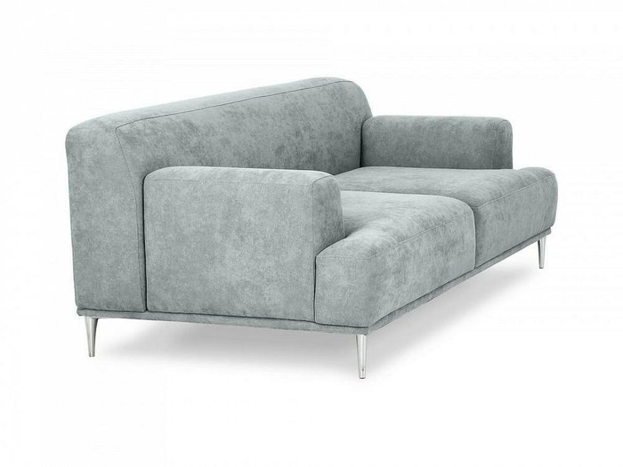 Диван Portofino серого цвета с ножками цвета хром - лучшие Прямые диваны в INMYROOM