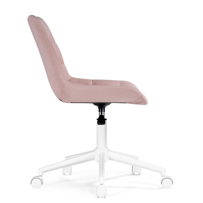 Стул офисный Честер розового цвета на белом основании - купить Офисные кресла по цене 7590.0