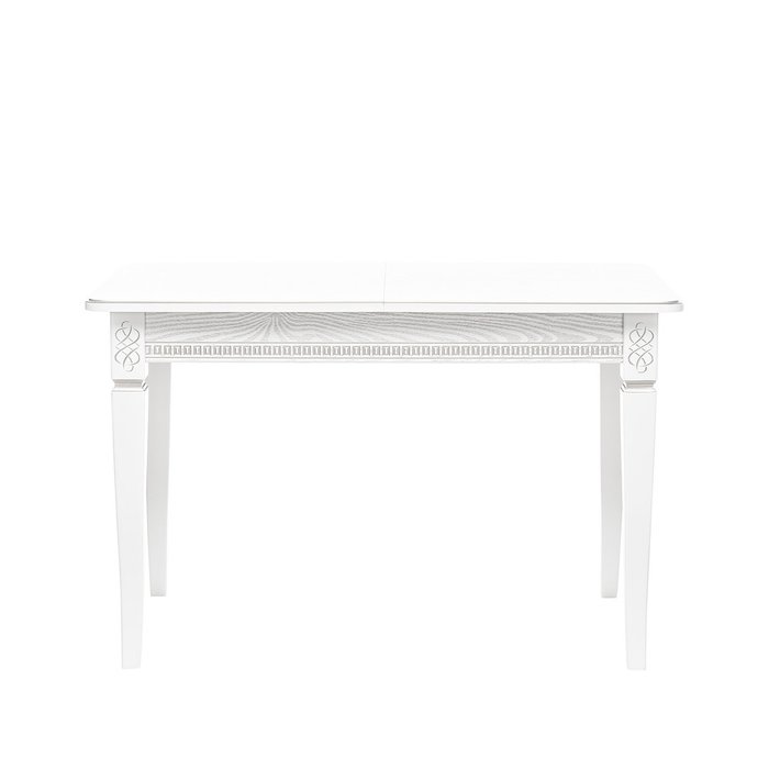 Обеденный стол раздвижной Дакота 1Р Белый с серебряной патиной - купить Обеденные столы по цене 38005.0