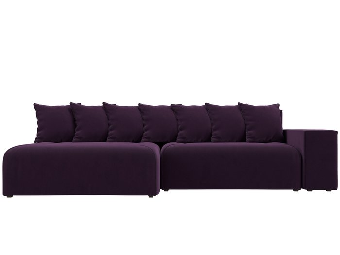 Угловой диван-кровать Кёльн фиолетового цвета левый угол - купить Угловые диваны по цене 56999.0