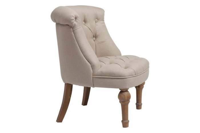 Кресло Sophie Tufted Slipper Chair молочного цвета - купить Интерьерные кресла по цене 28000.0 Кресло Sophie Tufted Slipper Chair молочного цвета - купить Интерьерные кресла по цене 28000.0