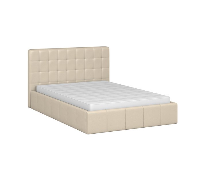 Кровать Инуа 140х200 бежевого цвета с подъемным механизмом  - купить Кровати для спальни по цене 75145.0