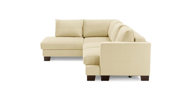 Угловой диван-кровать Дрезден кремового цвета - лучшие Угловые диваны в INMYROOM