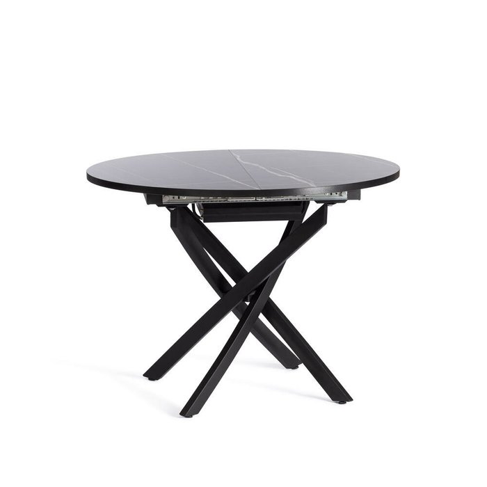 Раздвижной обеденный стол Manzana черного цвета - купить Обеденные столы по цене 20180.0