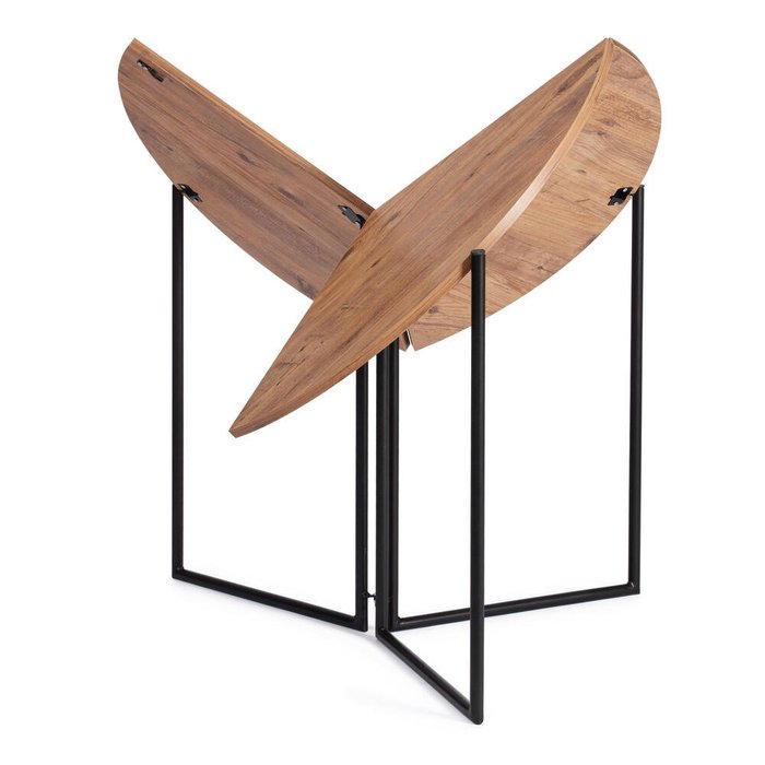 Обеденный складывающийся стол Yoop черно-бежевого цвета - купить Обеденные столы по цене 10060.0