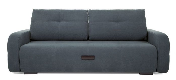 Прямой диван-кровать Энио темно-серого цвета 