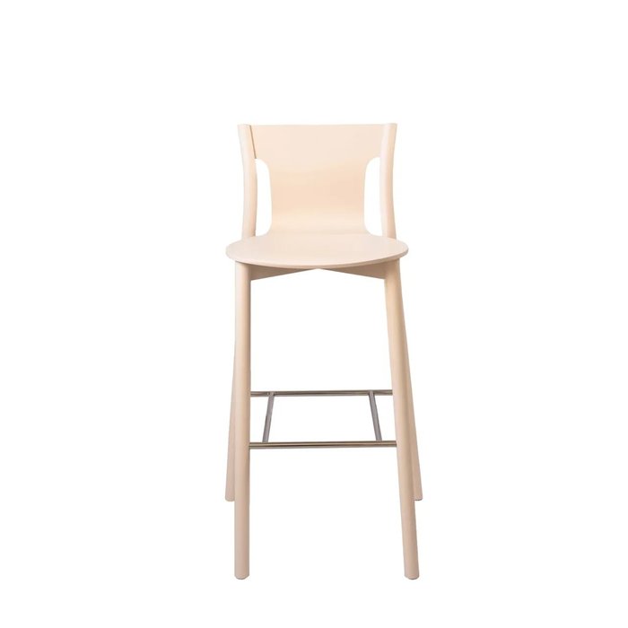 Барный стул Tolo белого цвета  - купить Барные стулья по цене 28900.0