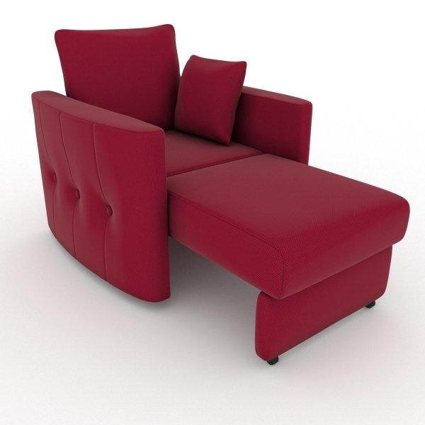 Кресло-кровать Luna красного цвета - купить Интерьерные кресла по цене 9700.0