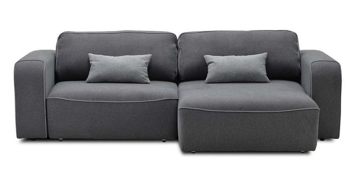 Угловой диван-кровать Тулон темно-серого цвета - купить Угловые диваны по цене 49770.0