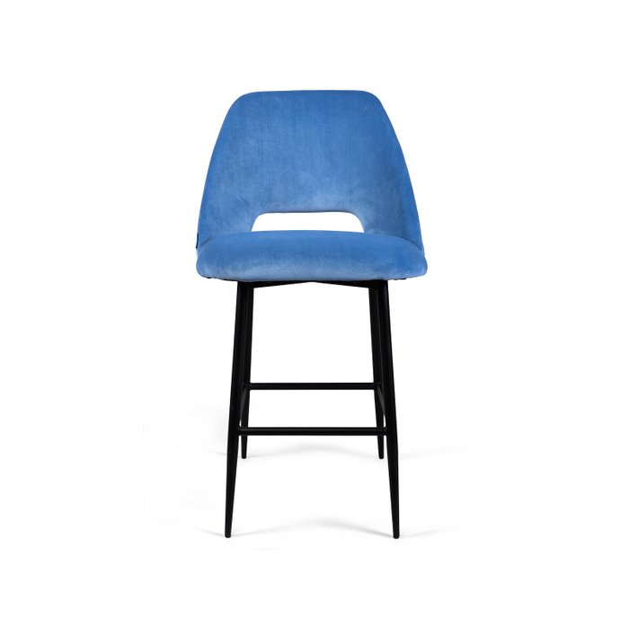 Стул полубарный Ferotta синего цвета - лучшие Барные стулья в INMYROOM