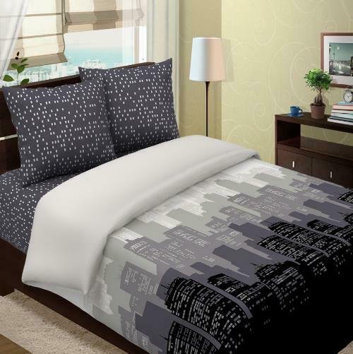 КПБ Традиция евро, 100 % хлопок, пл. 125 гр./кв.м. 'Манхеттен'