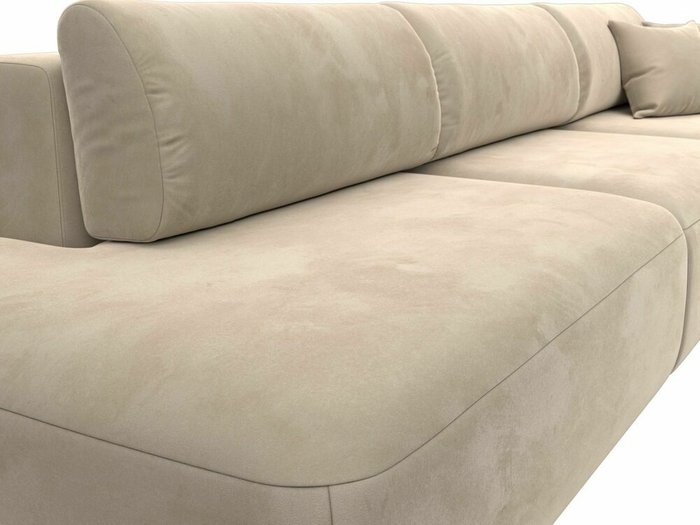 Диван-кровать Лига 036 Модерн Лонг бежевого цвета с правым подлокотником - лучшие Прямые диваны в INMYROOM