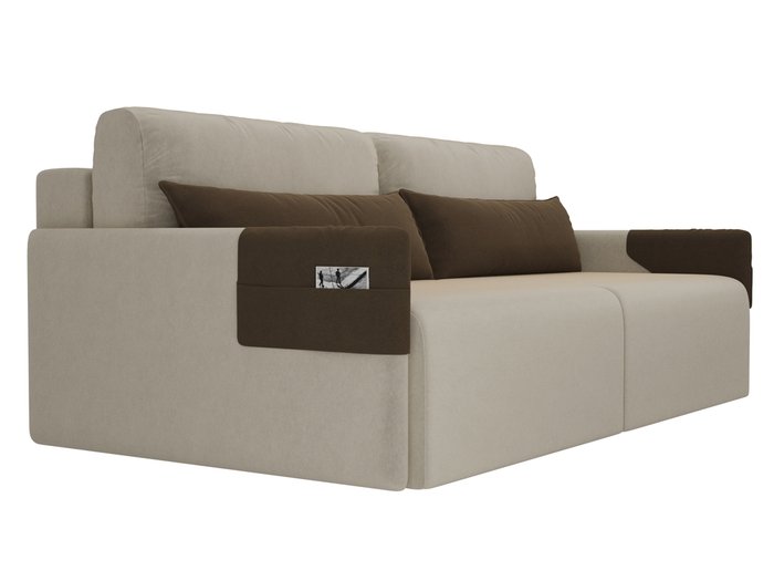 Прямой диван-кровать Армада бежевого цвета - лучшие Прямые диваны в INMYROOM
