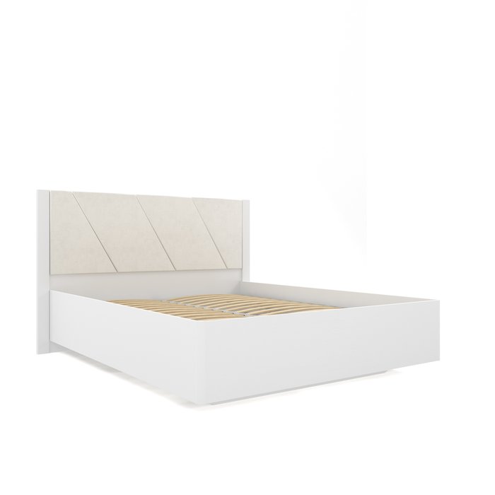 Кровать Селеста 160х200 с подъемным механизмом белого цвета - купить Кровати для спальни по цене 80991.0
