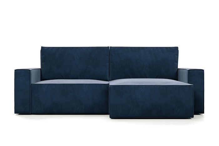 Угловой диван-кровать Корсо синего цвета - лучшие Угловые диваны в INMYROOM