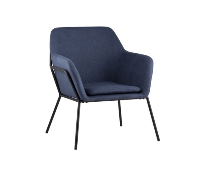 Кресло Шелфорд темно-синего цвета
