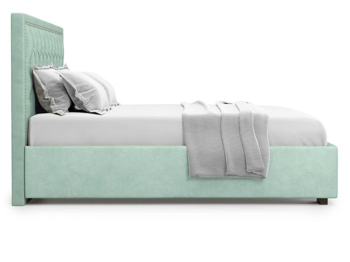 Кровать с подъемным механизмом Orto 160х200 мятного цвета - лучшие Кровати для спальни в INMYROOM