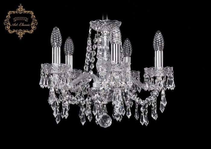 Хрустальная подвесная люстра Art Classic 45231 11.23.5.141.Cr.Dr подсвечник Хрустальная подвесная люстра Art Classic 45231 11.23.5.141.Cr.Dr подсвечник