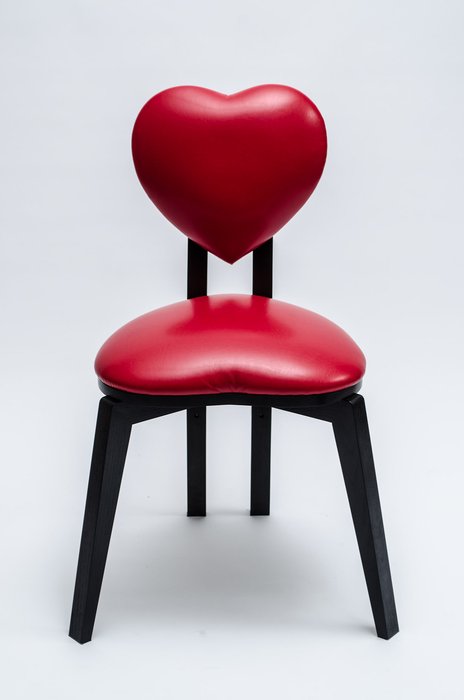 Стул Valentine черно-красного цвета - купить Обеденные стулья по цене 18887.0
