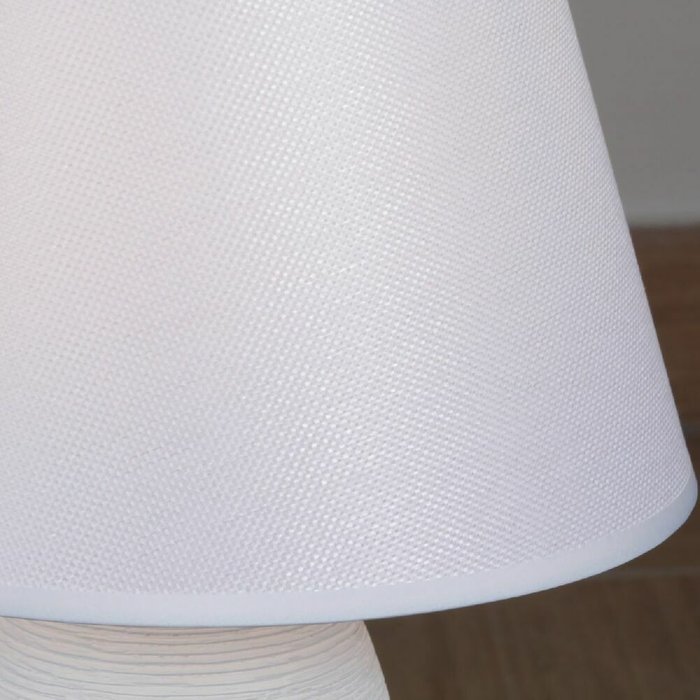 Настольная лампа 98626-0.7-01 (ткань, цвет белый) - лучшие Настольные лампы в INMYROOM