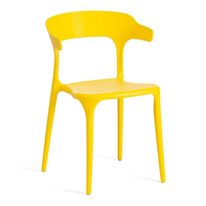 Набор из четырех стульев Ton желтого цвета - купить Обеденные стулья по цене 8640.0