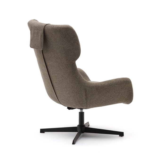 Вращающееся кресло Zalina коричневого цвета - лучшие Интерьерные кресла в INMYROOM