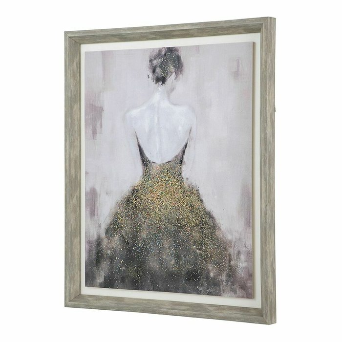 Картина Дама 44х54 серого цвета - купить Картины по цене 8208.0