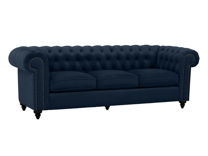 Диван Chester Classic темно-синего цвета - купить Прямые диваны по цене 58390.0