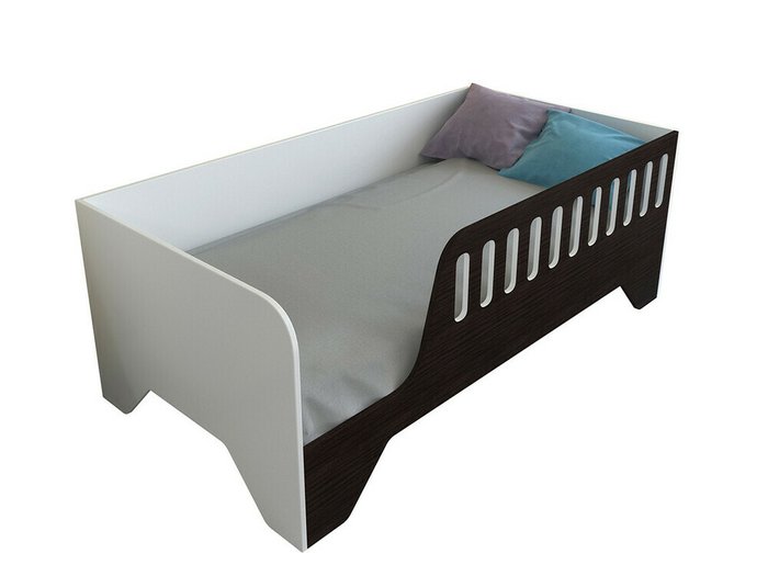 Кроватка Астра 13 80х160 цвета Венге-белый
