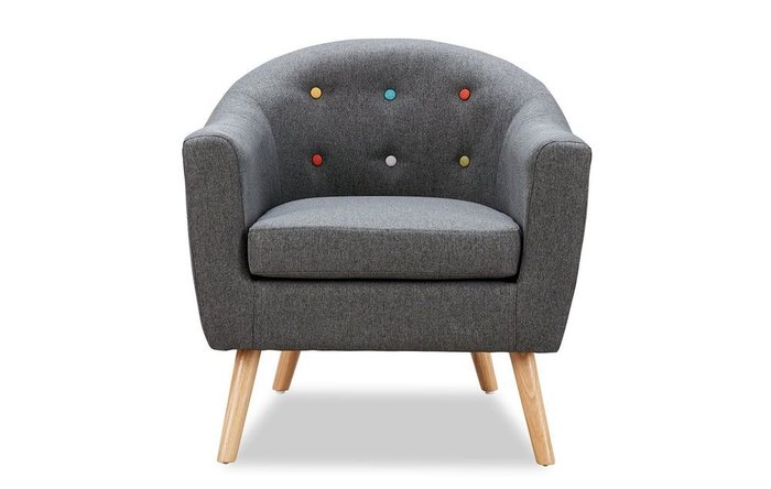 Кресло Florence темно-серого цвета - лучшие Интерьерные кресла в INMYROOM